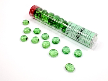Chessex-Gaming-Glass-Stones-in-Tube-Crystal-Light-Green-40