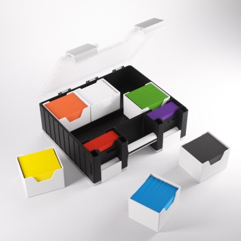 Gamegenic Game Castle Storage Box (Schwarz/Weiß/Transparent)