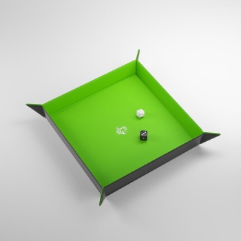 Gamegenic-Magnetic-Dice-Tray-Square-Black-Green