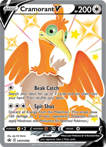 Pokemon-cards-Shining-Fates-cramorant-v-promocard-englisch
