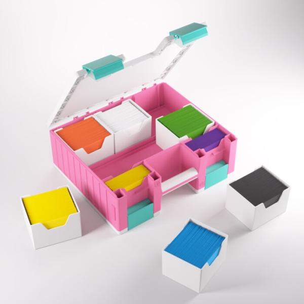 Gamegenic Game Castle Storage Box (Pink/Weiß/Türkis)