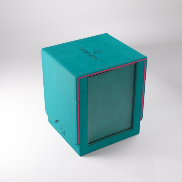 Gamegenic Squire Plus XL 100+ Convertible Deck Box (Teal/Pink)