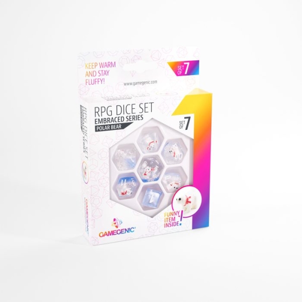 Gamegenic-Embraced-Series-Polar-Bear-RPG-Dice-Set-7pcs