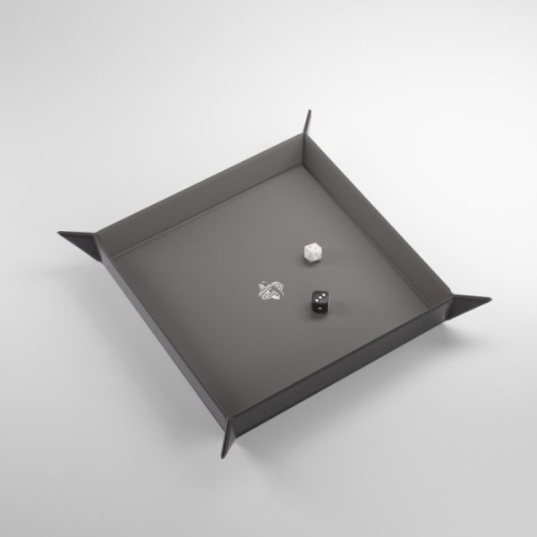Gamegenic-Magnetic-Dice-Tray-Square-Black-Gray