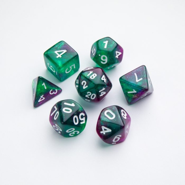 Gamegenic - Galaxy Series - Aurora - RPG Dice Set (7pcs)