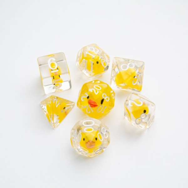 Gamegenic - Embraced Series - Rubber Duck - RPG Dice Set (7pcs)