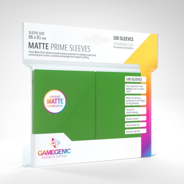 100-Gamegenic-Matte-Prime-Huellen-Gruen