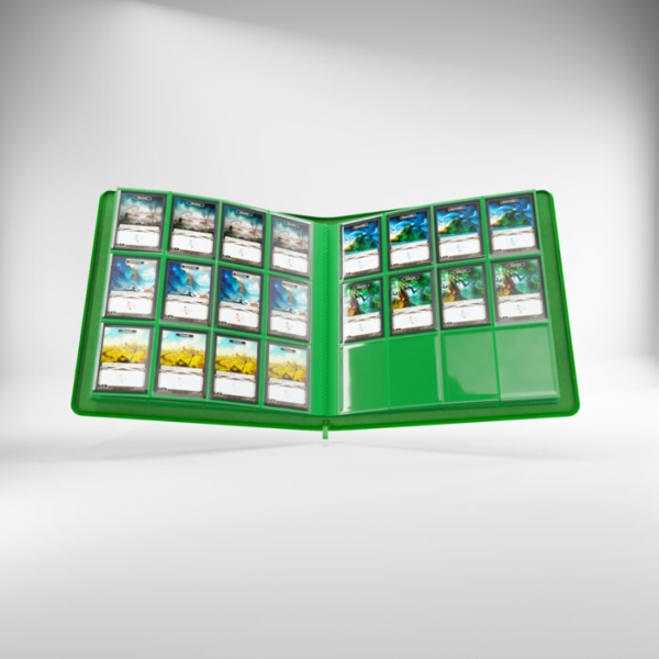 Gamegenic-Zip-Up-24-Pocket-Binder-Gruen-open