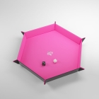 Gamegenic-Magnetic-Dice-Tray-Hexagonal-Black-Pink