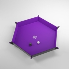 Gamegenic-Magnetic-Dice-Tray-Hexagonal-Black-Purple