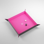 Gamegenic-Magnetic-Dice-Tray-Square-Black-Pink